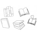 Stickserie - Bücher Doodle
